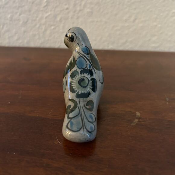 Vintage Tonala Ceramic Mexican Bird Hand Painted Beautiful Figurine Folk Art - Picture 4 of 7